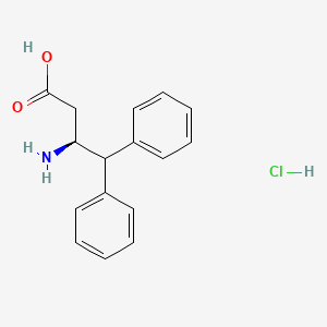 (S)-3-Amino-4,4-diphenylbutyric acid hydrochloride structure, CAS 332062-01-8