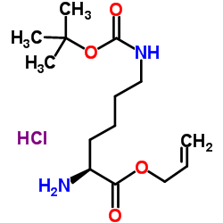 H-LYS(BOC)-ALLYL ESTER HCL structure, CAS 218938-64-8