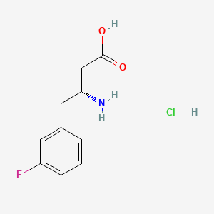 H-D-b-HoPhe(3-F)-OH·HCl structure, CAS 331763-65-6