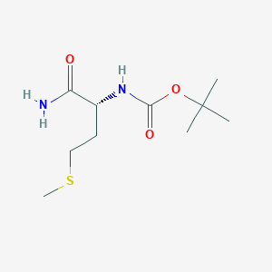 Boc-D-Met-NH2 structure, CAS 197893-07-5