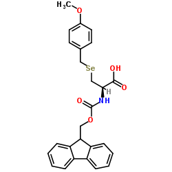 N-9-fluorenylmethoxycarbonyl-Se-4-methoxybenzylselenocysteine structure, CAS 150308-80-8