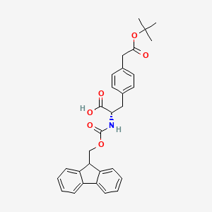 FMoc-L-4-(OtButylcarboxyMethyl)phe-OH structure, CAS 222842-99-1