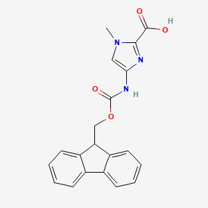 4-(FMOC-AMINO)-1-METHYL-1H-IMIDAZOLE-2-CARBOXYLIC ACID structure, CAS 252206-28-3