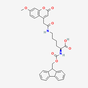 FMOC-LYS(MCA)-OH structure, CAS 386213-32-7