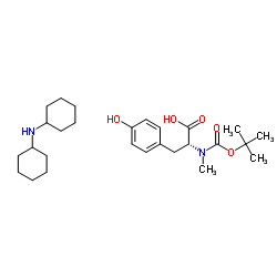 BOC-N-ME-D-TYR-OH DCHA structure, CAS 178208-61-2