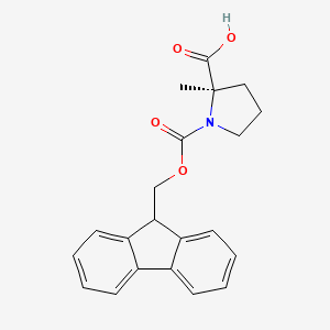 FMoc-α-Me-D-Pro-OH structure, CAS 1286768-33-9