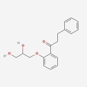 DepropylaMino Hydroxy Propafenone structure, CAS 91401-73-9