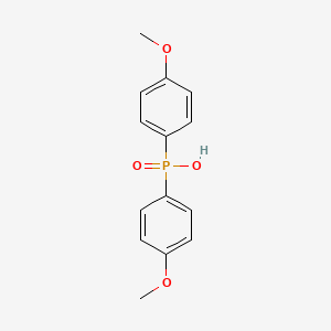 BIS(4-METHOXYPHENYL)PHOSPHINIC ACID structure, CAS 20434-05-3