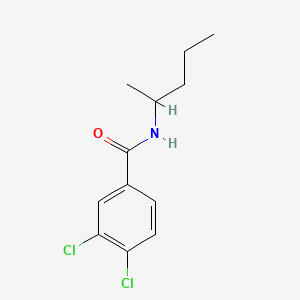 3,4-Dichloro-N-(1-Methylbutyl)benza-Mide structure, CAS 7497-07-6
