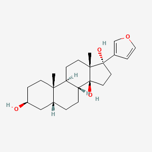 (3S,5R,8R,9S,10S,13R,14S,17R)-17-(3-furyl)-10,13-dimethyl-2,3,4,5,6,7, 8,9,11,12,15,16-dodecahydro-1H-cyclopenta[a]phenanthrene-3,14,17-triol structure, CAS 156722-18-8