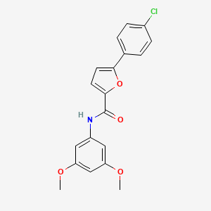 5-(4-Chlorophenyl)-furan-2-carboxylic acid 3,5 -dimethoxyphenylamide structure, CAS 944261-79-4