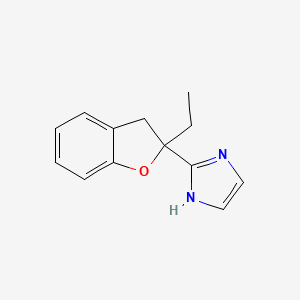 2-(2-ETHYL-2,3-DIHYDRO-2-BENZOFURANYL)-1H-IMIDAZOLE structure, CAS 189224-48-4