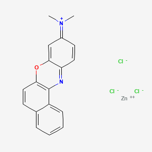 8-DIMETHYLAMINO-2,3-BENZOPHENOXAZINE HEMI(ZINC CHLORIDE) SALT structure, CAS 7057-57-0