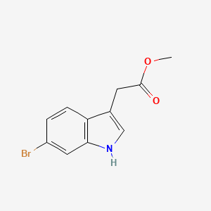6-Bromo-1H-indole-3-acetic acid methyl ester structure, CAS 152213-63-3