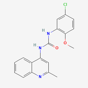 IGF-1R Inhibitor II, N-(5-Chloro-2-methoxyphenyl)-Nμ-(2-methylquinolin-4-yl)urea structure, CAS 196868-63-0