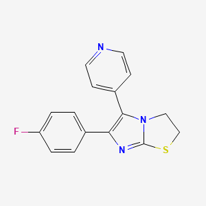 6-(4-FLUOROPHENYL)-2,3-DIHYDRO-5-(4-PYRIDINYL)IMIDAZO[2,1-B]THIAZOLE DIHYDROCHLORIDE structure, CAS 72873-74-6