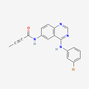2-ButynaMide, N-[4-[(3-broMophenyl)aMino]-6-quinazolinyl]- structure, CAS 194423-06-8