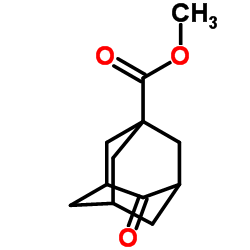4-Oxoadamantane-1-carboxylic acid methyl ester structure, CAS 56674-88-5