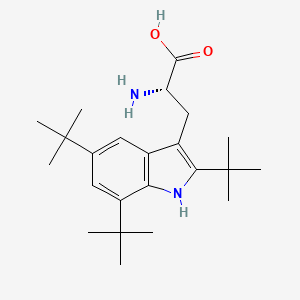 2,5,7-Tris-tert-butyl-L-tryptophan structure, CAS 62029-63-4