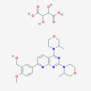 AZD8055 D(-)-Tartaric Acid structure, CAS 1201799-04-3
