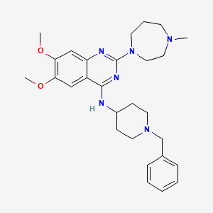 BIX 01294, 2-(Hexahydro-4-methyl-1H-1,4-diazepin-1-yl)-6,7-dimethoxy-N-[1-(phenylmethyl)-4-piperidinyl]-4-quinazolinamine hydrate trihydrochloride structure, CAS 935693-62-2