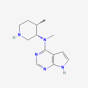 N-Methyl-N-((3S,4S)-4-Methylpiperidin-3-yl)-7H-pyrrolo[2,3-d]pyriMidin-4-aMine structure, CAS 1260614-73-0