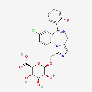 1'-HYDROXYMIDAZOLAM-?-D-GLUCURONIDE structure, CAS 81256-81-7