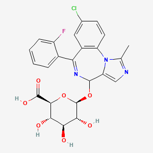 4-Hydroxymidazolam b-D-Glucuronide structure, CAS 81256-82-8