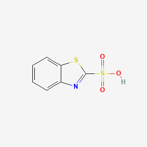 2-Benzothiazolesulfonicacid(6CI,7CI,8CI,9CI) structure, CAS 941-57-1