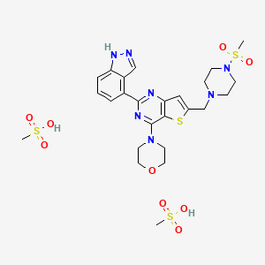 GDC-0941 Bimesylate structure, CAS 957054-33-0