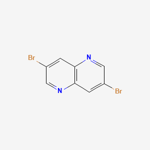 3,7-Dibromo-1,5-naphthyridine structure, CAS 17965-72-9