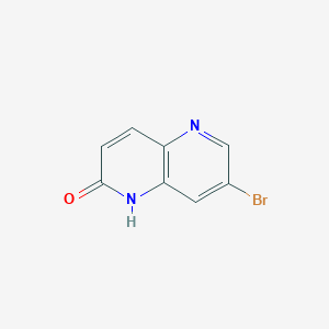 7-BroMo-1,5-naphthyridin-2(1H)-one structure, CAS 959616-36-5