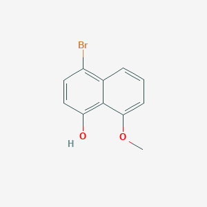 4-broMo-8-Methoxynaphthalen-1-ol structure, CAS 184221-86-1