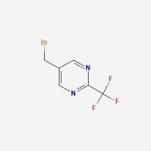 Pyrimidine, 5-(bromomethyl)-2-(trifluoromethyl)- (9CI) structure, CAS 198404-35-2