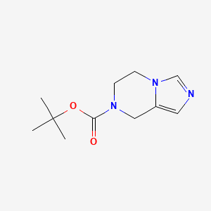 tert-butyl 5,6-dihydroimidazo[1,5-a]pyrazine-7(8H)-carboxylate structure, CAS 374795-76-3