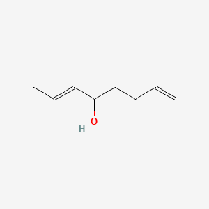 2-methyl-6-methyleneocta-2,7-dien-4-ol structure, CAS 14434-41-4