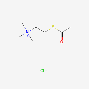 ACETYLTHIOCHOLINE CHLORIDE structure, CAS 6050-81-3
