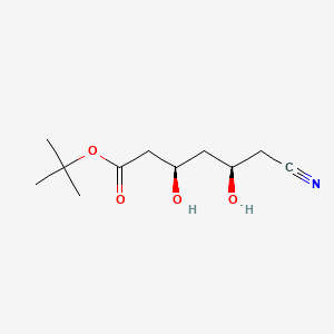 (3R,5R)-tert butyl-6-cyano-3,5-dihydroxy hexanoate structure, CAS 125971-93-9
