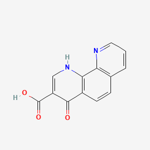 4-OXO-1,4-DIHYDRO-[1,10]PHENANTHROLINE-3-CARBOXYLIC ACID structure, CAS 331830-20-7