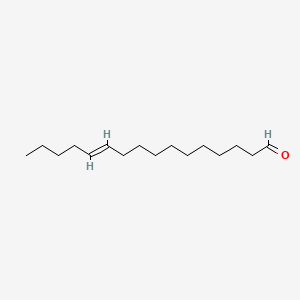 (E)-hexadec-11-enal structure, CAS 57491-33-5