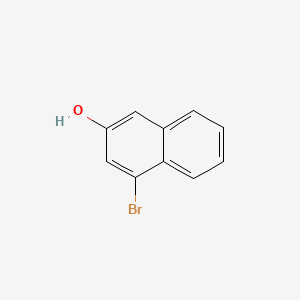4-bromonaphthalen-2-ol structure, CAS 5498-31-7