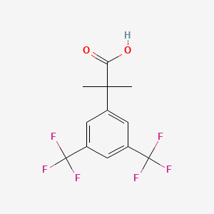 2-(3,5-bis(trifluoroMethyl)phenyl)-2-Methyl propanoic acid structure, CAS 289686-70-0
