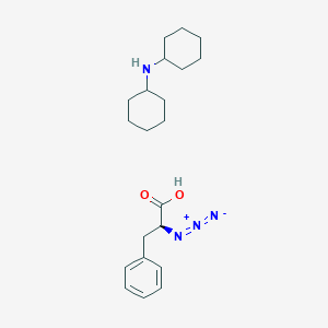 (S)-α-Azidobenzenepropanoic acid (dicyclohexylammonium) salt structure, CAS 79410-36-9