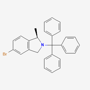 (1R)-5-Bromo-1-methyl-2-trityl-2,3-dihydro-1H-isoindole structure, CAS 194805-14-6