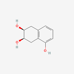 cis-5,6,7,8-tetrahydronaphthalene-1,6,7-triol structure, CAS 35697-16-6
