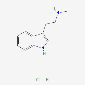 N-methyl-1H-indole-3-ethylamine monohydrochloride structure, CAS 942-27-8