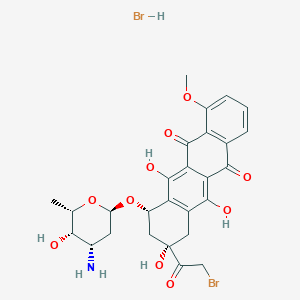 14-Bromo Daunorubicin Hydrobromide Salt structure, CAS 60873-68-9