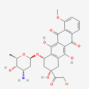 14-bromodaunorubicin structure, CAS 65026-79-1
