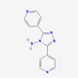 4-Amino-3,5-bis(4-pyridyl)-1,2,4-triazole structure, CAS 38634-05-8