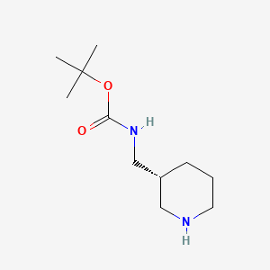 N-[(3R)-3-PIPERIDINYLMETHYL]-CARBAMIC ACID 1,1-DIMETHYLETHYL ESTER structure, CAS 879275-33-9